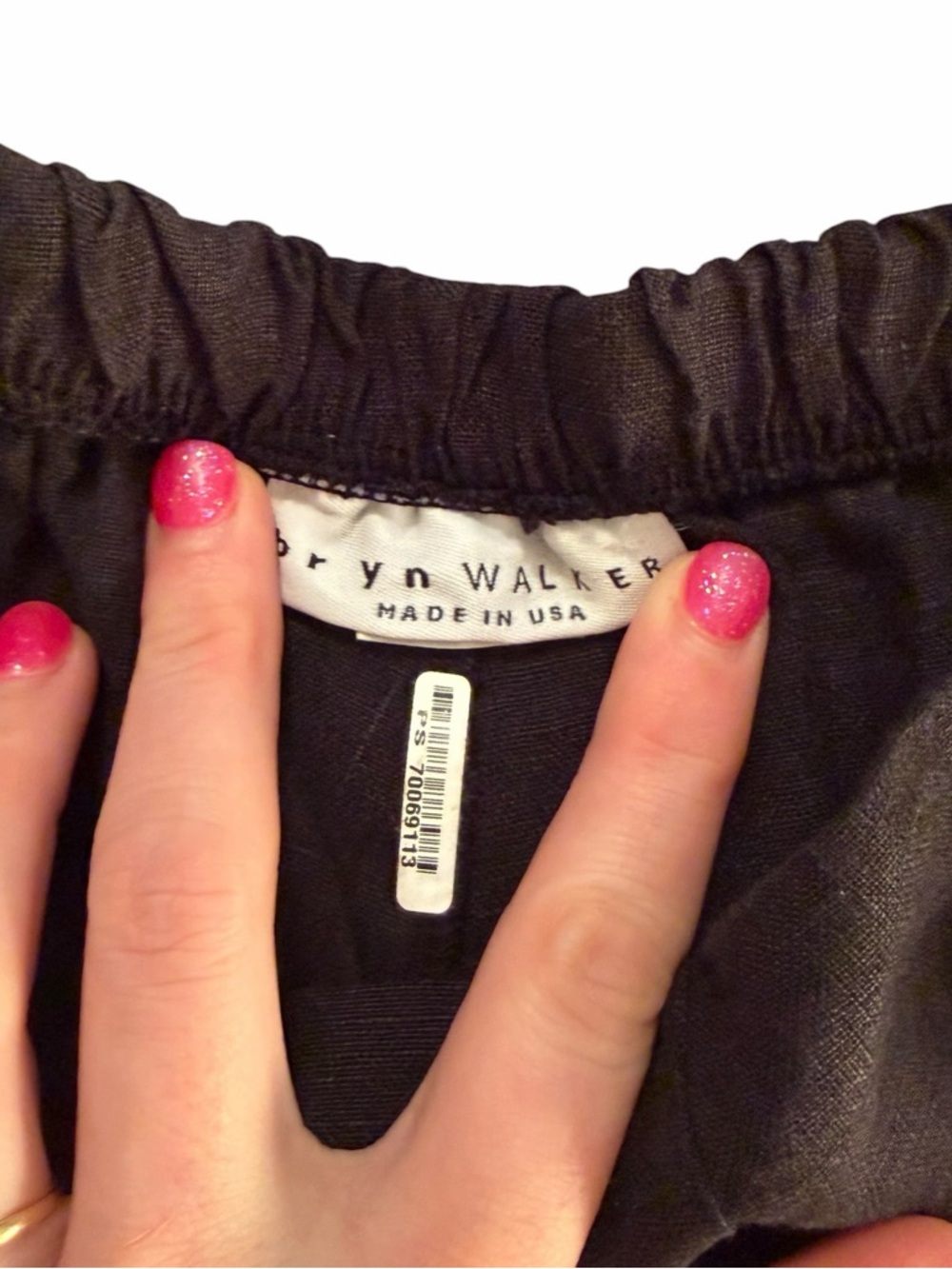 Women’s—Bryn Walker Black 100% Linen Cropped Sailor Pants. Size XX-Large. - Picture 8 of 11